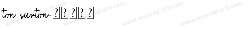 ton surton字体转换